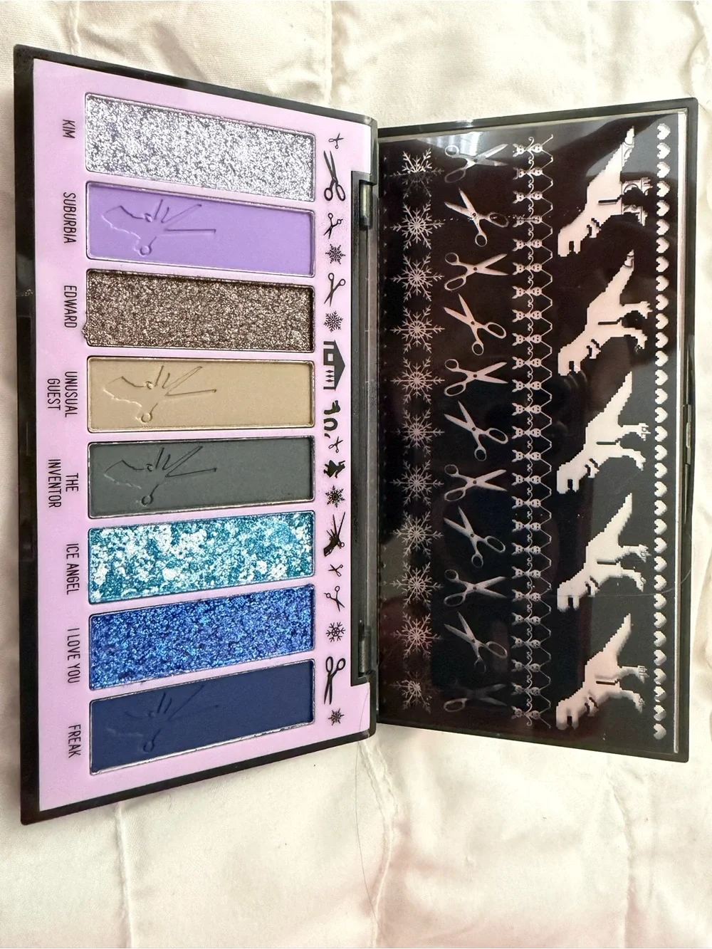 Melt Edward Scissorhands Eyeshadow Palette - Black & Gray